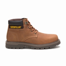 Caterpillar Outbase Steel Toe Work Férfi Bakancs Barna, HU-A040